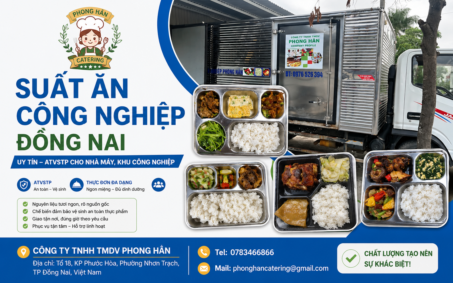 Chế biến suất ăn công nghiệp tại bếp Phong Hân